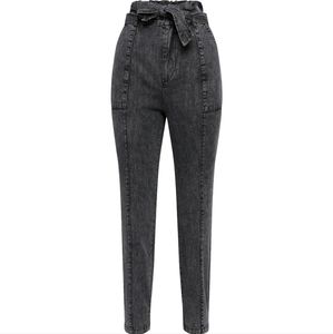 🔥BB Dakota by Steven Madden Women's Paperbag Waist Ankle Jeans